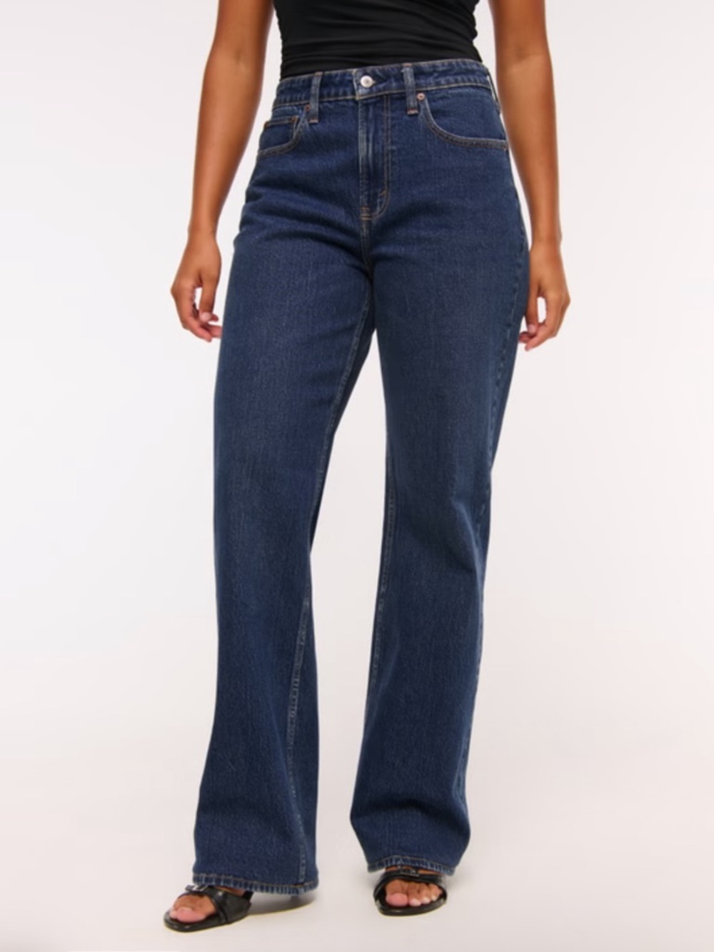 Abercrombie & Fitch Curve Love High Rise 90s Relaxed Jean 24 Short